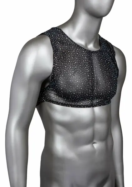 CalExotics Radiance Crop Top brenda Radiance, mrežasti dizajn sa svetlucavim cirkonima