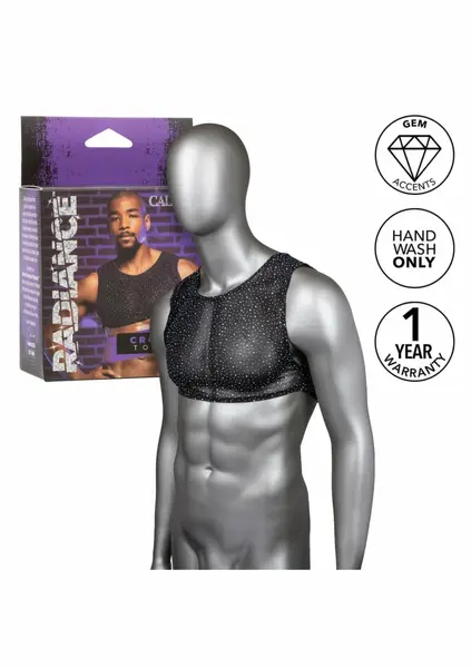 CalExotics Radiance Crop Top brenda Radiance, mrežasti dizajn sa svetlucavim cirkonima