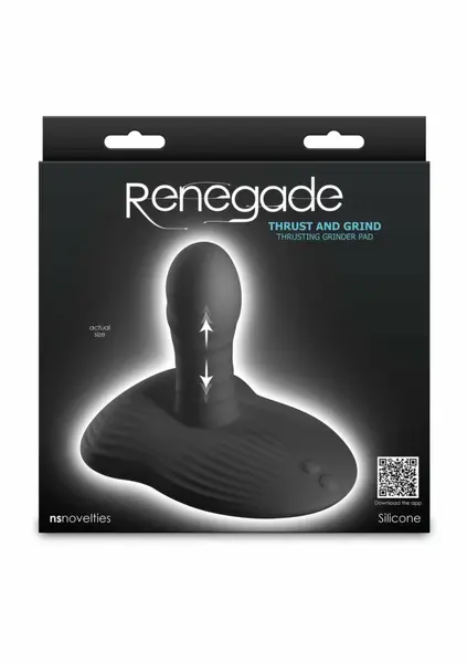 NS Novelties Renegade Thrust Grind APP intimna mašina sa vakuumom i vibracijom, crna