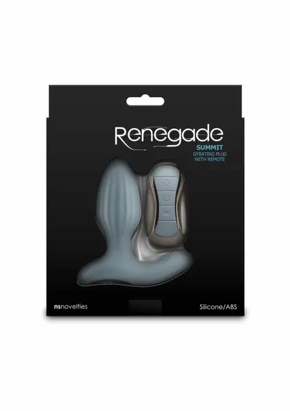 NS Novelties Renegade Summit crni silikonski analni čep sa daljinskim upravljačem