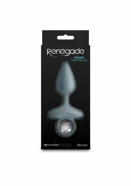 NS Novelties Renegade Orion vibrirajući analni čep od silikona na punjenje crni