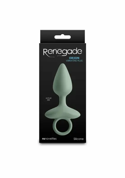 NS Novelties Renegade Orion vibrirajući analni čep od silikona na punjenje crni