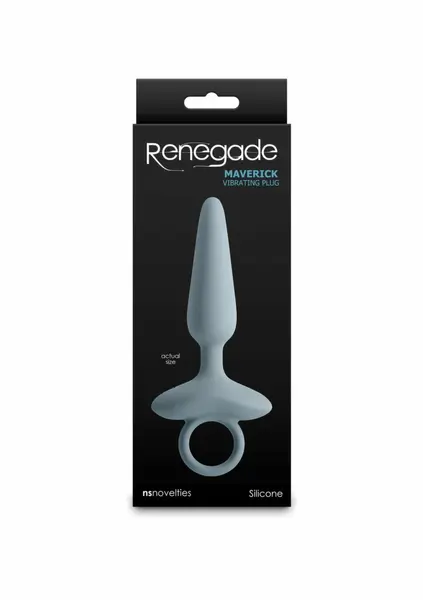 NS Novelties Renegade Maverick vibrirajući silikonski plug na punjenje crni