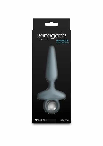 NS Novelties Renegade Maverick vibrirajući silikonski plug na punjenje crni