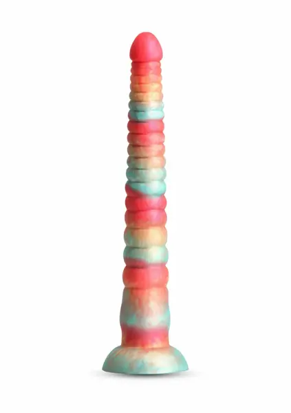 NS Novelties Colours Stacked silikonski model od 30 cm, trobojni, sa satenskim premazom