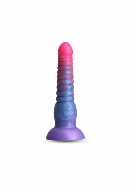 NS Novelties Colours Stacked silikonski dildo od 15 centimetara, trobojni dildo sa satenskom površinom