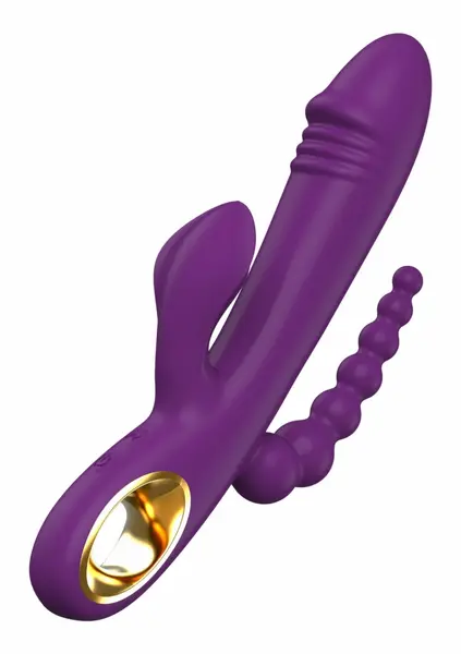 ToyJoy Caleona Triple Temptation vibrator sa više zona stimulacije roze 10 modova 8713221841834