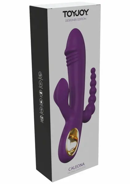 ToyJoy Caleona Triple Temptation vibrator sa više zona stimulacije roze 10 modova 8713221841834