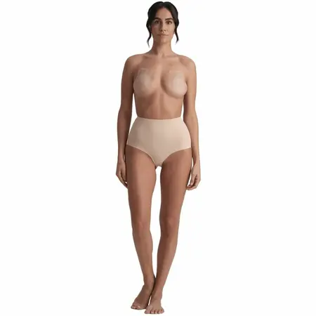 Bye Bra Rabbit silikonske korpice XL bež za nevidljivo podizanje i potpuno pokrivanje