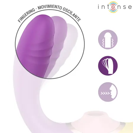 INTENSE Willow 3-in-1 Suction & Vibration Stimulator, U-Shape, Waterproof