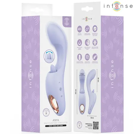 INTENSE ANYA Multifunction Vibration & Movement Stimulator Lavender 183mm