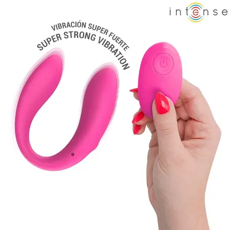 INTENSE NORA Vibrating U-Shaped Clamp Stimulator Pink, 10 Modes, Waterproof
