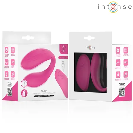 INTENSE NORA Vibrating U-Shaped Clamp Stimulator Pink, 10 Modes, Waterproof