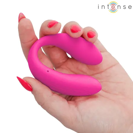 INTENSE NORA Vibrating U-Shaped Clamp Stimulator Pink, 10 Modes, Waterproof