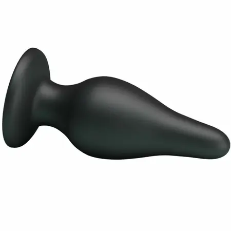 PRETTY LOVE Ergonomic Silicone Plug 15.4 cm Black with Suction Base