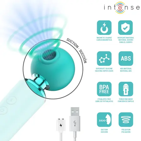 INTENSE Hamby Multifunction Suction & Vibration Stimulator Turquoise