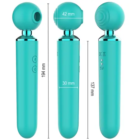 INTENSE Hamby Multifunction Suction & Vibration Stimulator Turquoise