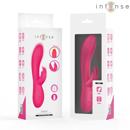 INTENSE Tammy rabbit stimulator sa grejanjem, 9 modova, ultra mekani silikon