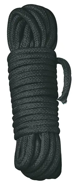 Shibari Bondage rope 7 m black - Cotton Braided Restraint by You2Toys
