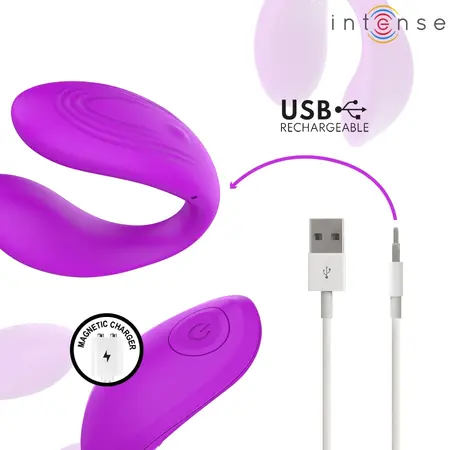 INTENSE NORA Vibrating Clamp Stimulator Purple, 10 Modes, Waterproof
