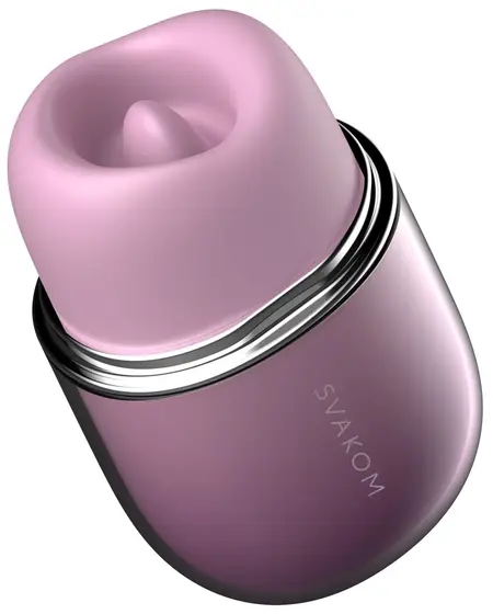 SVAKOM Klitty Dusty Lavender Lay-On Device with Suction & Licking Modes