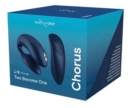We-Vibe Chorus Cosmic Blue, intimni sistem sa dva motora, prilagodljiv i kontrolisan putem aplikacije