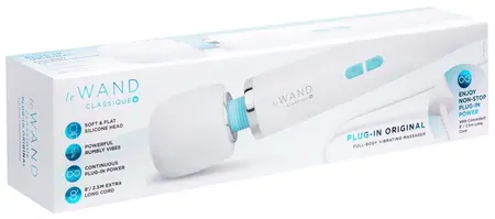 le WAND Classique masažer na struju beli 10 modova 33cm
