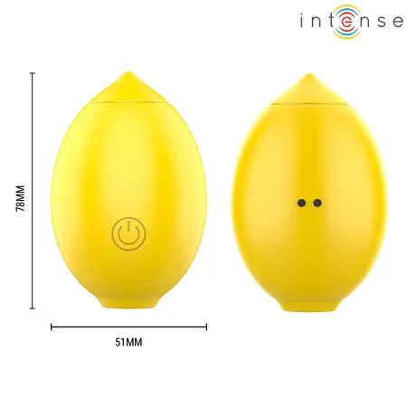 INTENSE MONI Lemon Airflow Intimate Stimulator, Waterproof, Silicone