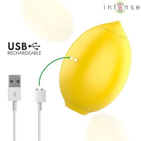 INTENSE MONI Lemon Airflow Intimate Stimulator, Waterproof, Silicone