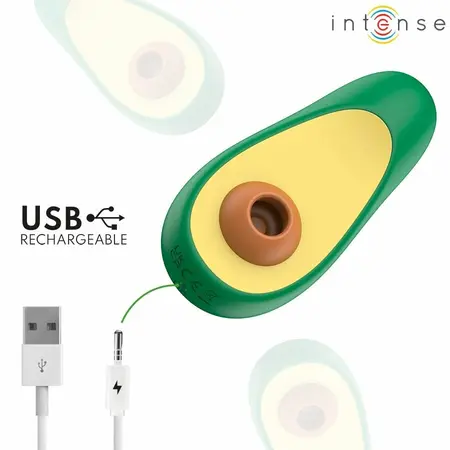 INTENSE WAKI Avocado Suction System, Waterproof, Rechargeable, Green