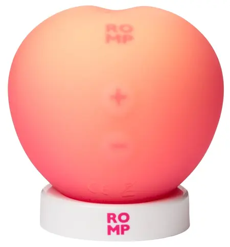 ROMP Pink Peach kompaktni stimulator na bazi vazdušnih talasa, vodootporan, napravljen od silikona