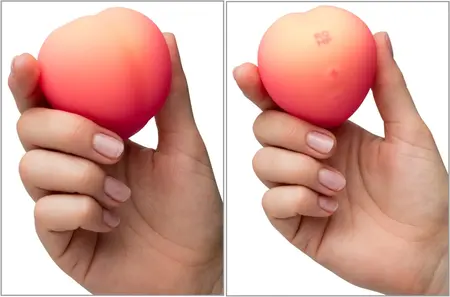ROMP Pink Peach kompaktni stimulator na bazi vazdušnih talasa, vodootporan, napravljen od silikona