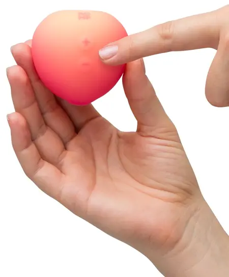 ROMP Pink Peach kompaktni stimulator na bazi vazdušnih talasa, vodootporan, napravljen od silikona