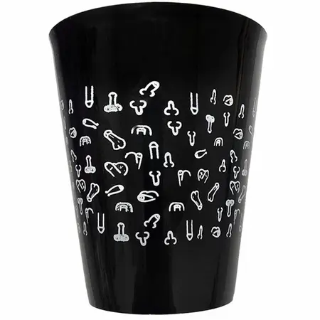 DIABLO PICANTE Black Cup 500ml - White Motif, Durable Polypropylene
