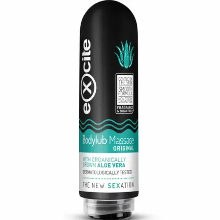EXCITE Bodylub gel za masažu Aloe Vera 200ml, bez mirisa, organska nega