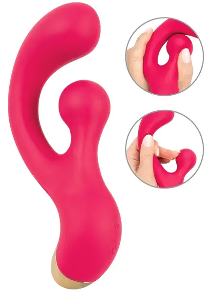 Sweet Smile rotirajući vibrator za G tačku, dva motora, 18 cm, ljubičasti
