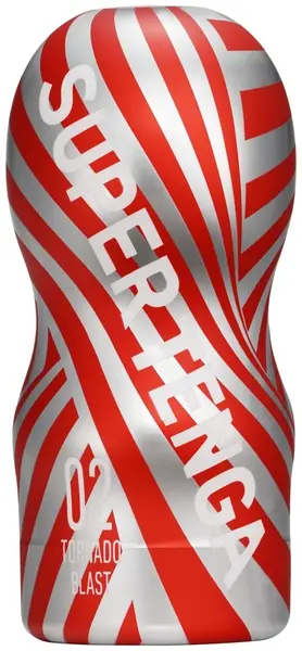 Tenga Super Tornado Blast intimni aparat, kompaktan, crveni, 16.1 cm