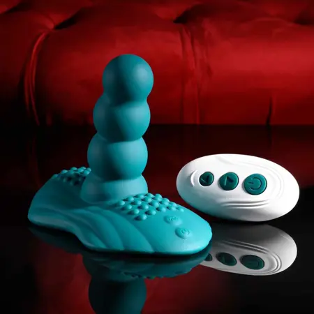Playboy Have A Seat jahaći vibrator zeleni, daljinski upravljač, 45 modova, silikon