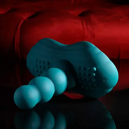 Playboy Have A Seat jahaći vibrator zeleni, daljinski upravljač, 45 modova, silikon