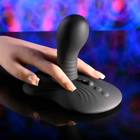 Playboy Sittin' & Spinnin' Ride-On Vibrator Black, rotirajući i vibrirajući sistem