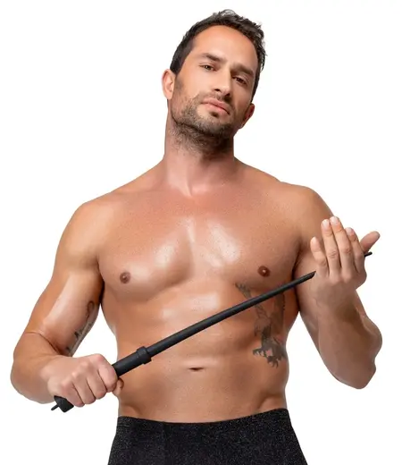 Bad Kitty Whip Silicone 60cm - Flexible Black Silicone Impact Tool