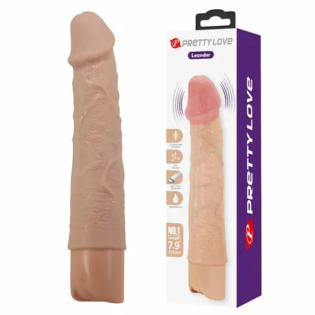 PRETTY LOVE Leander Flexible Vibrating Silicone Model USB-C 22 cm
