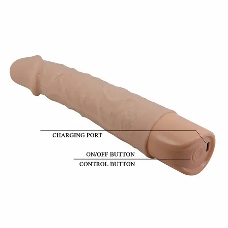 PRETTY LOVE Leander Flexible Vibrating Silicone Model USB-C 22 cm