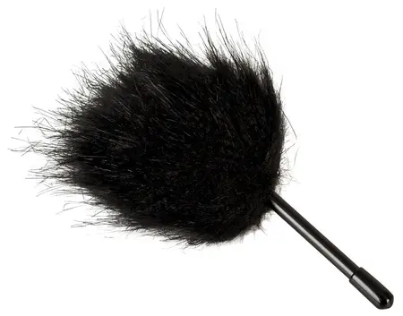 Magic Shiver ADV24 Feather Tickler Magic Shiver Black 11cm Vegan Soft Pompon
