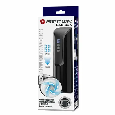 Pretty Love Larissa Vibrating Suction Device with LED Display USB