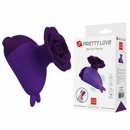 Pretty Love Dolphin Mini intimni masažer punjivi USB ljubičasti