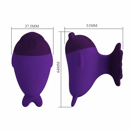 Pretty Love Dolphin Mini intimni masažer punjivi USB ljubičasti