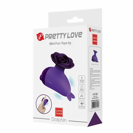 Pretty Love Dolphin Mini intimni masažer punjivi USB ljubičasti