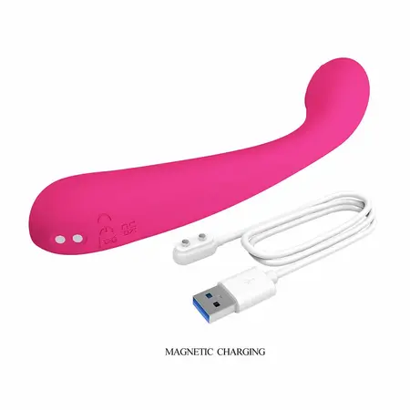 Pretty Love Jessica High Power Pink Massager, 10 Modes, USB, Silicone