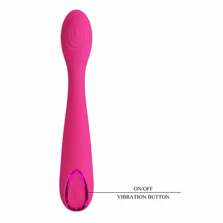 Pretty Love Jessica High Power Pink Massager, 10 Modes, USB, Silicone